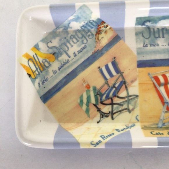 CERAMIC TRAY FOR GLASSES OR JEWELRY - Picture 4 of 6